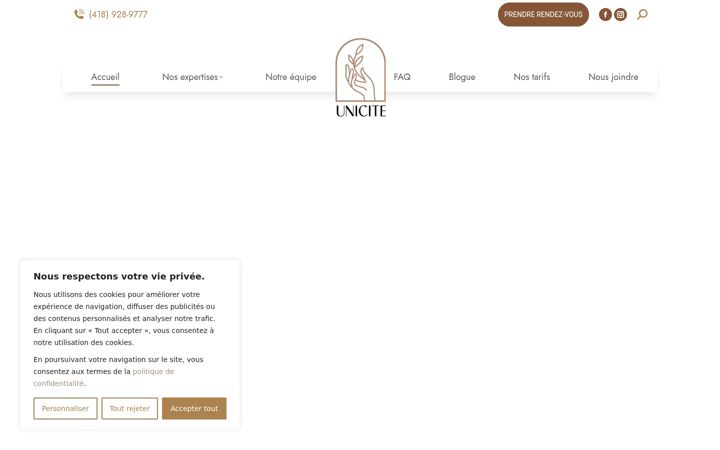 Captura de pantalla de cliniqueunicite.ca