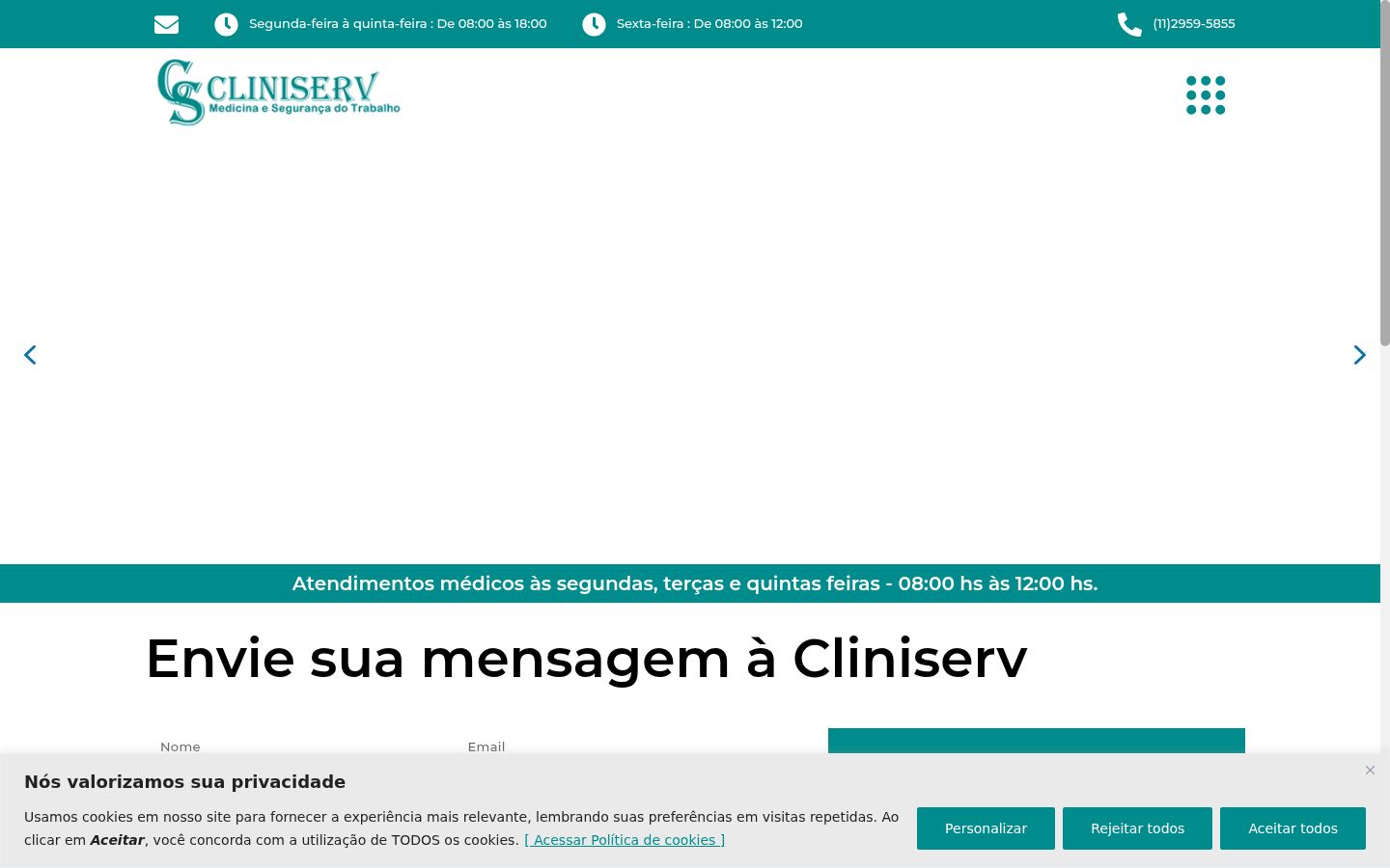 Screenshot tal-banner tal-kunsens muri qabel kwalunkwe interazzjoni