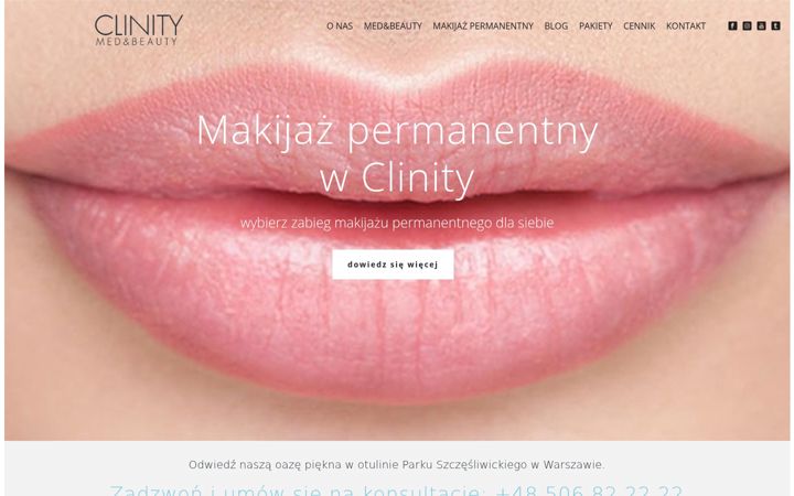 Екранна снимка на clinity.pl