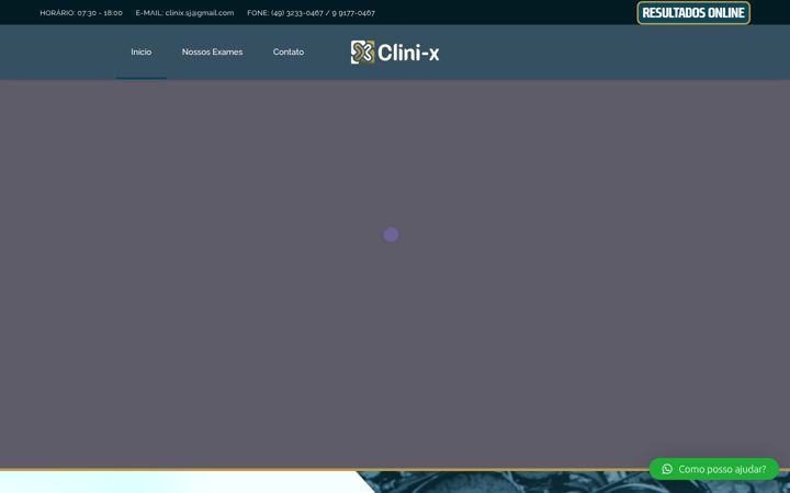 Posnetek zaslona clinixsaojoaquim.com.br
