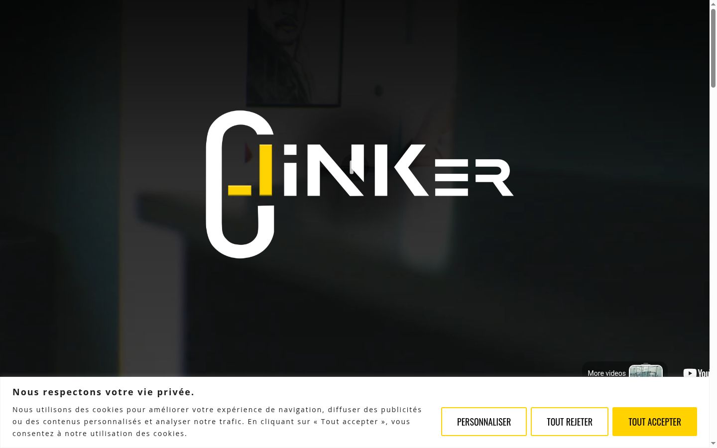 Screenshot des Einwilligungsbanners vor jeglicher Interaktion