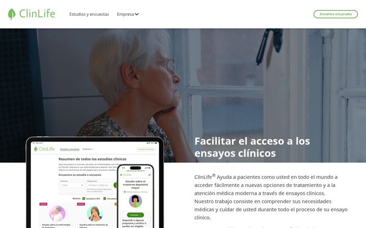 Capture d'écran de clinlife.co