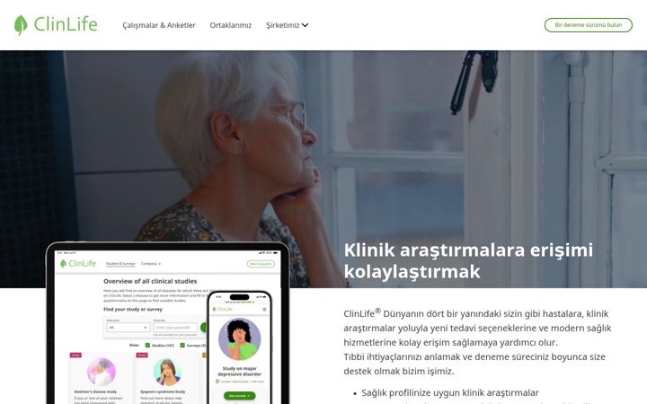 Екранна снимка на clinlife.info.tr