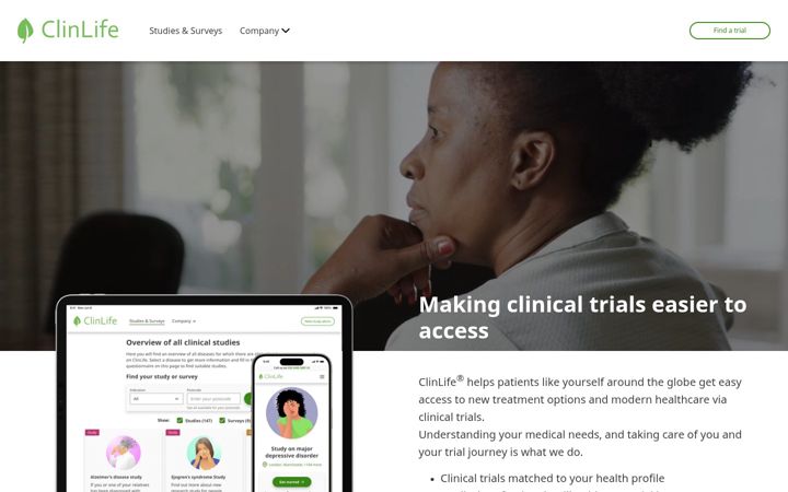 Ekrano kopija clinlife.no