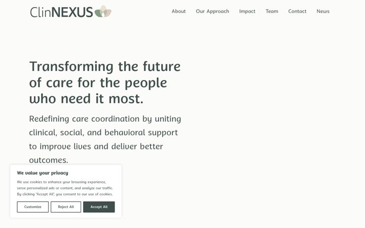 Screenshot of clinnexus.com