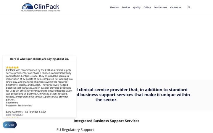 Screenshot of clinpack.com