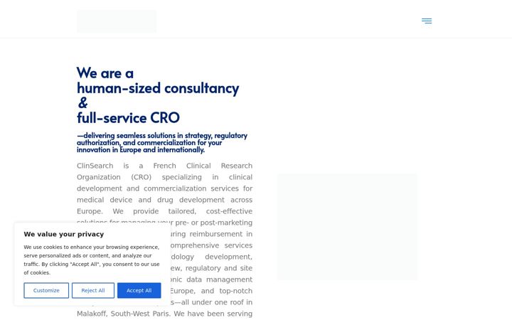 Screenshot of clinsearch.net