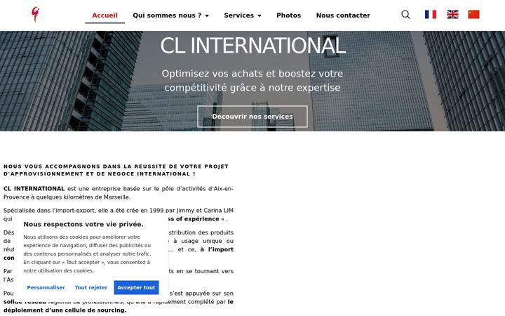 Screenshot van clinternational.fr