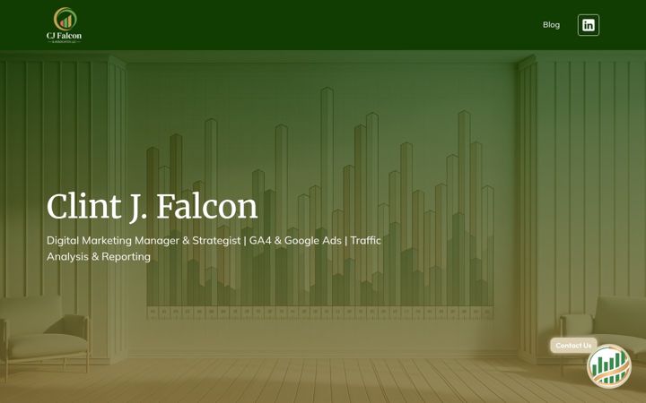 Screenshot of clintjfalcon.com