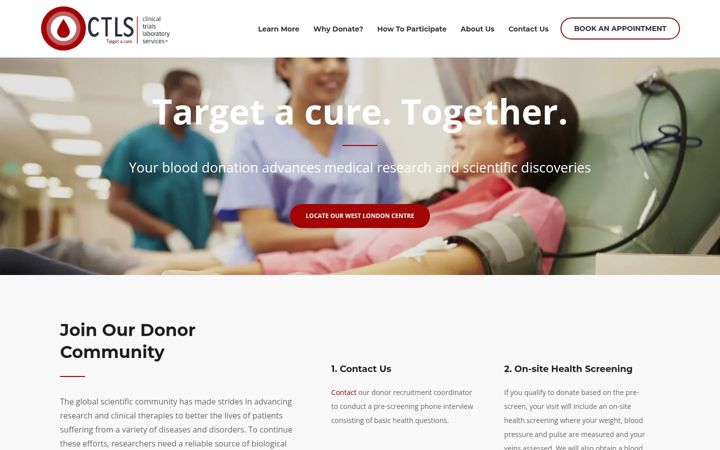 Screenshot of clintrialslab.com