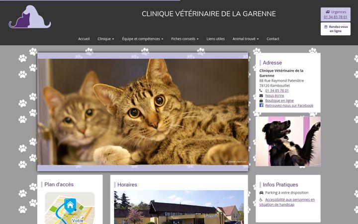 Screenshot di clinvetlagarenne.com