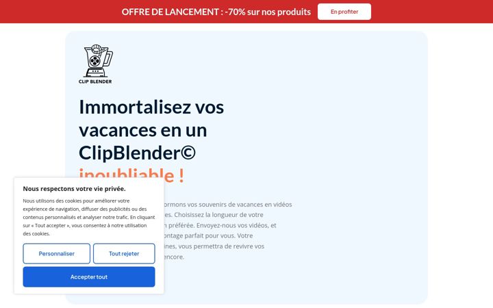 Screenshot of clipblender.com