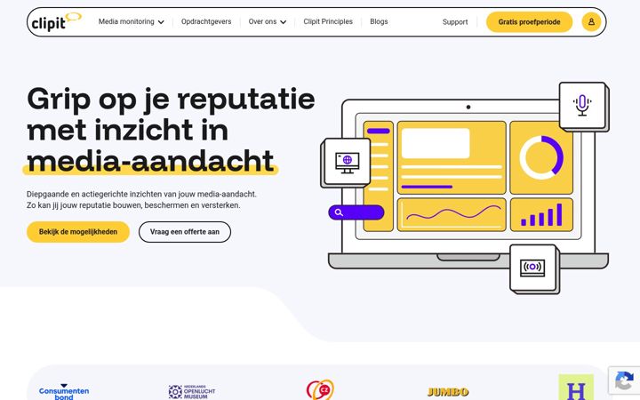 Captura de ecrã de clipit.nl