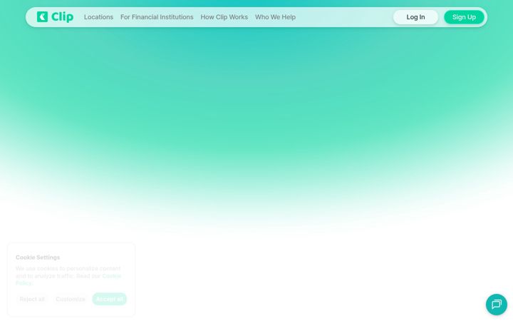 Screenshot of clipmoney.com