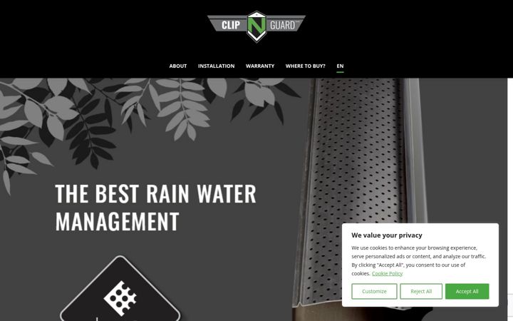 Screenshot of clipnguard.com