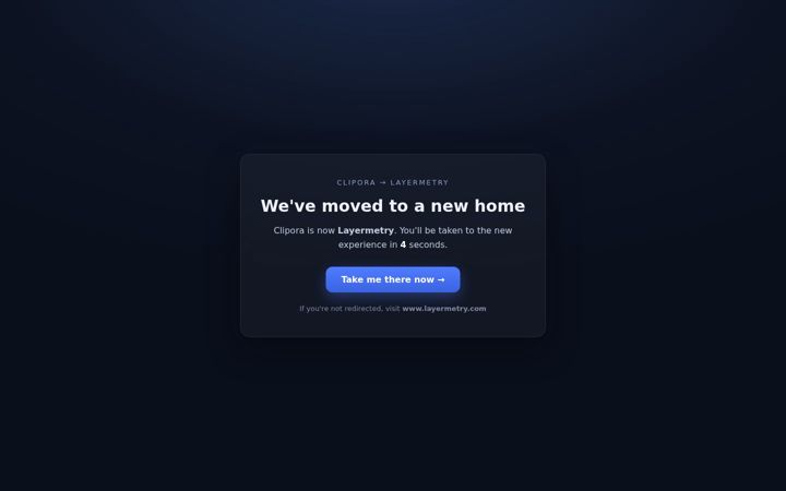Screenshot of clipora.dev