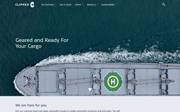 Screenshot of clipper-group.com