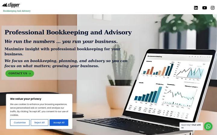 Screenshot of clipperbrands.com