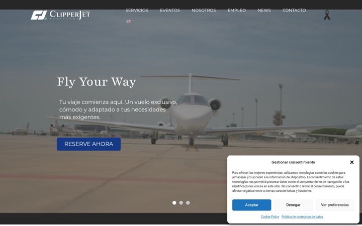 Ekraanipilt saidist clipperjet.eu