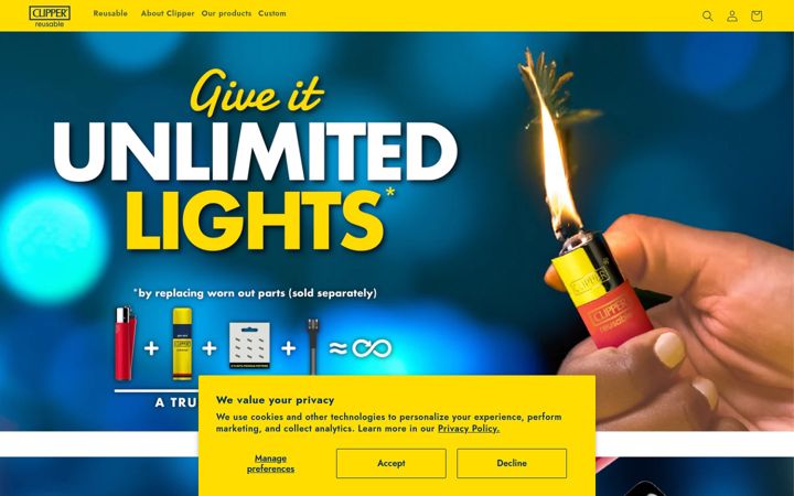 Screenshot of clipperofficial.com
