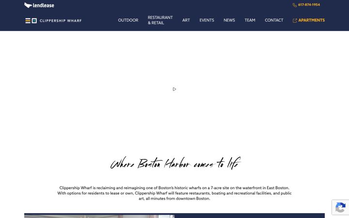 Screenshot of clippershipwharf.com