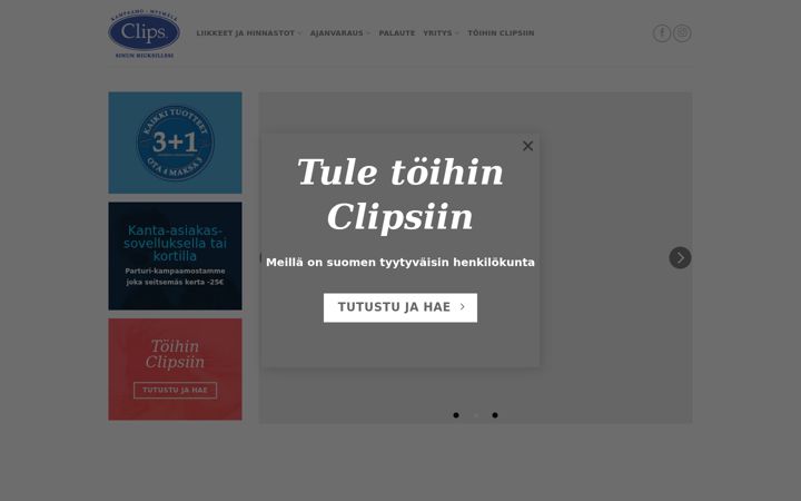 Snímek obrazovky clips.fi
