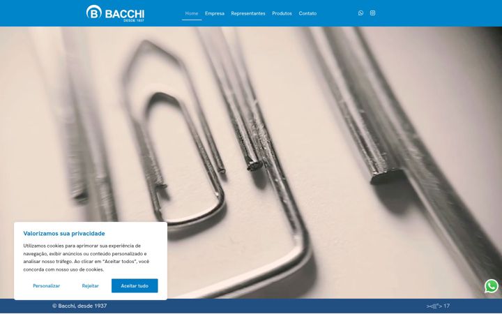 Captura de pantalla de clipsbacchi.com.br