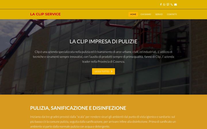 Captura de pantalla de clipservice.it