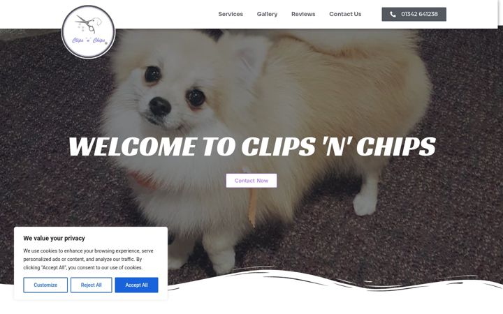 Zrzut ekranu clipsnchips.co.uk