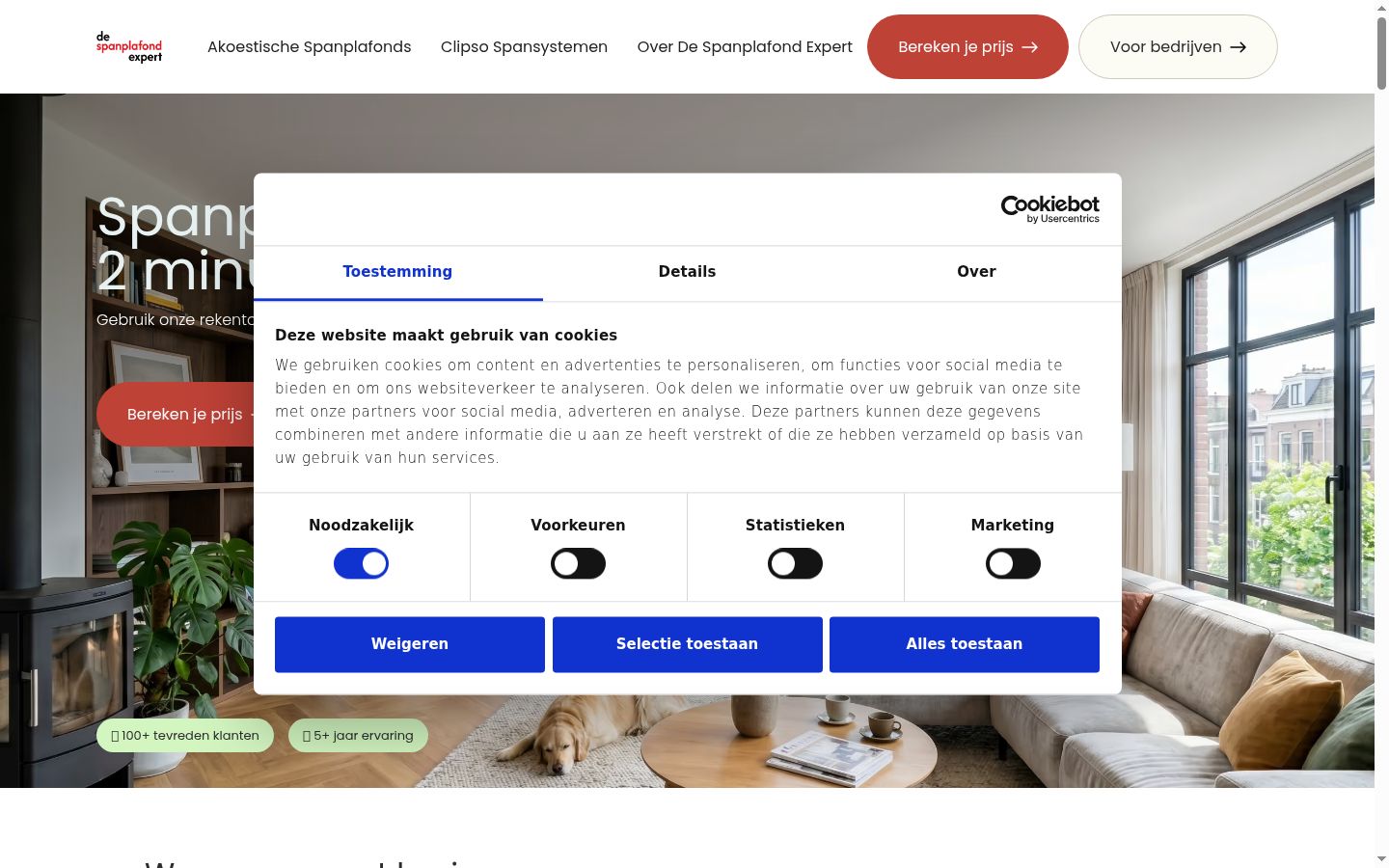Kuvakaappaus suostumusbannerista, joka näytettiin ennen mitään vuorovaikutusta