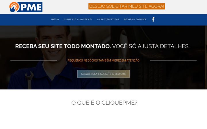 Captura de pantalla de cliquepme.com.br