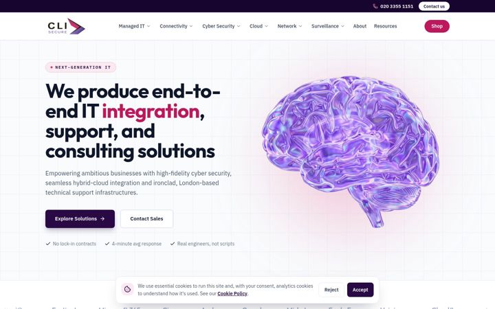 Screenshot of clisecure.com