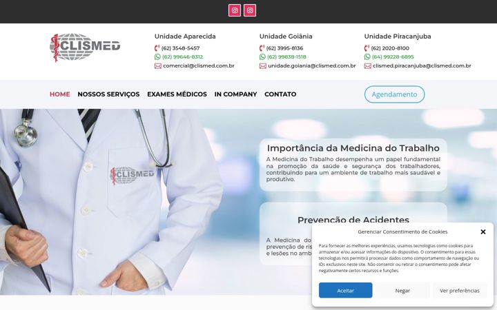 Captura de pantalla de clismed.com.br