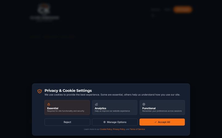 Screenshot of clivekirkman.com