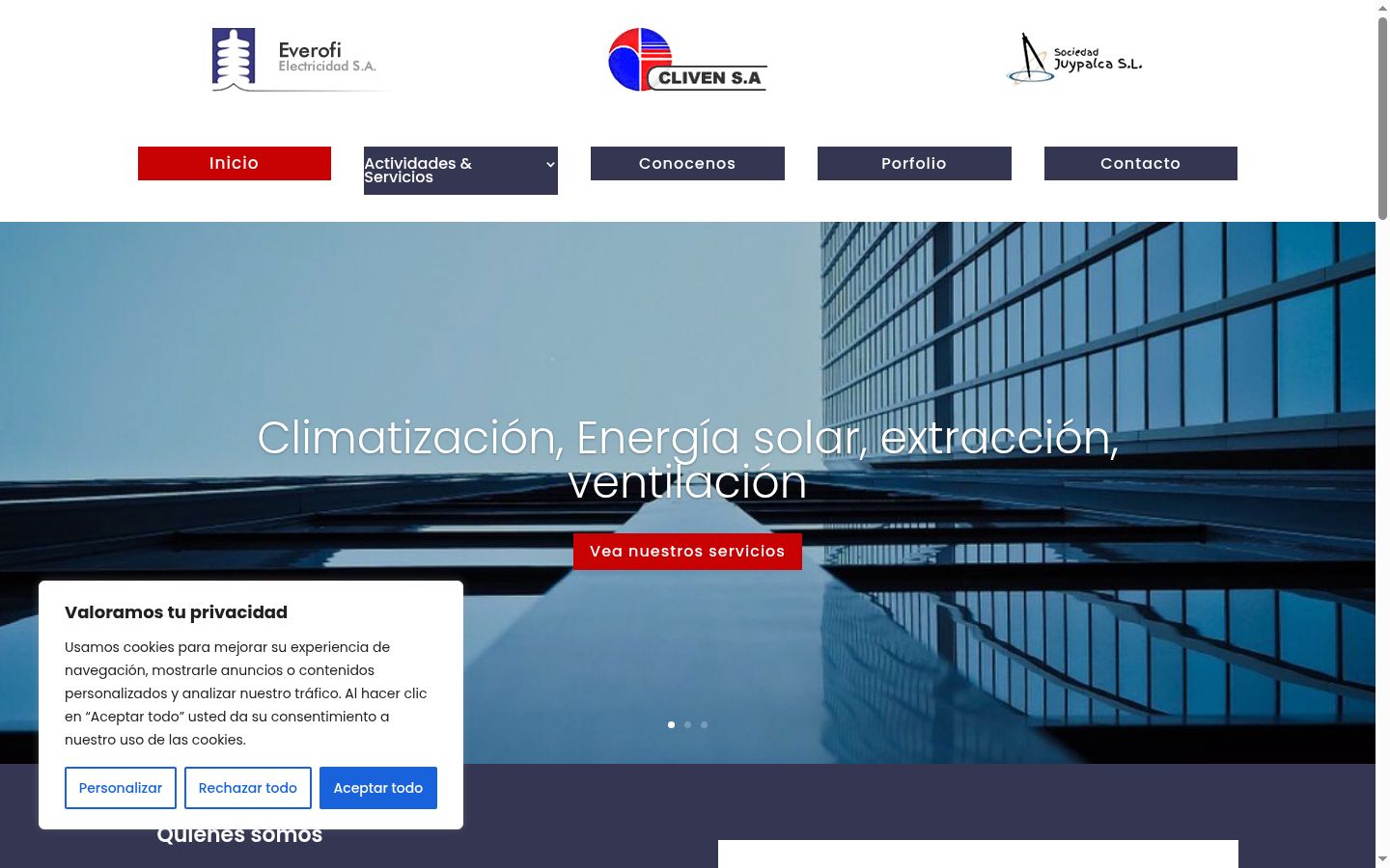 Screenshot tal-banner tal-kunsens muri qabel kwalunkwe interazzjoni