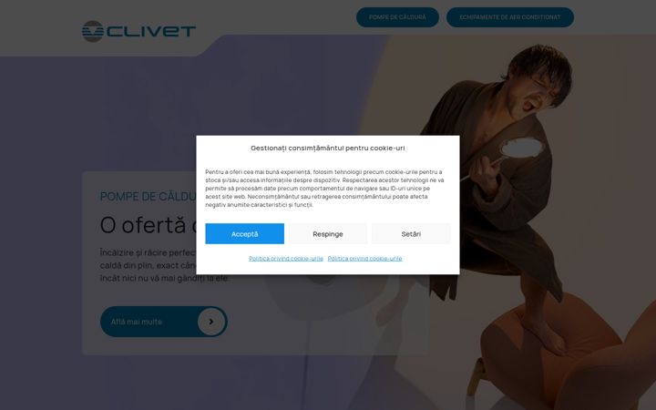 Zrzut ekranu clivet-home.ro