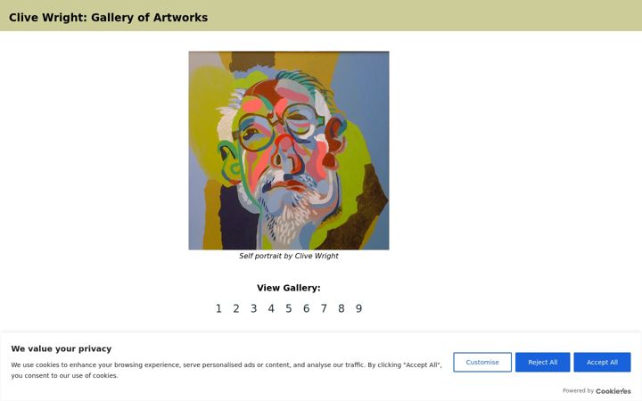 Screenshot of clivewright.net