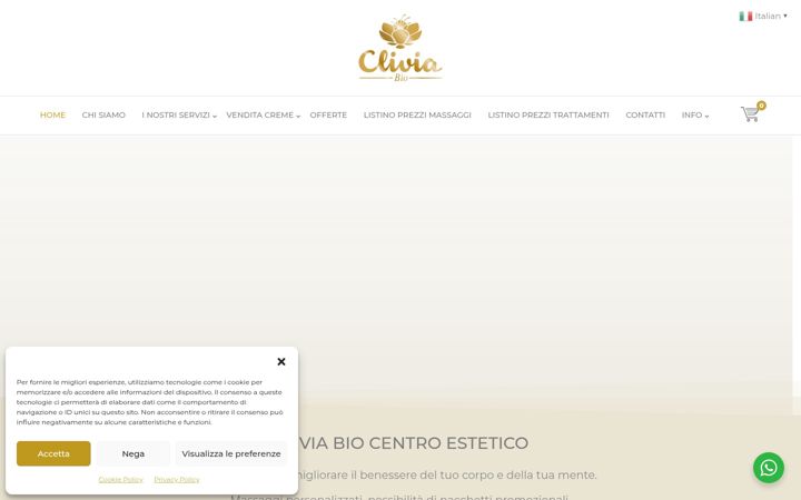Screenshot of clivia-bio.com