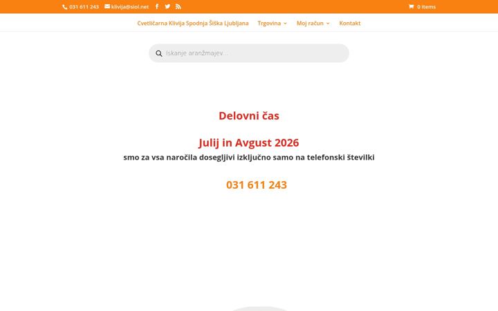 Screenshot di clivia.si