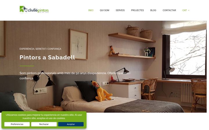 Screenshot of clivillepintors.com