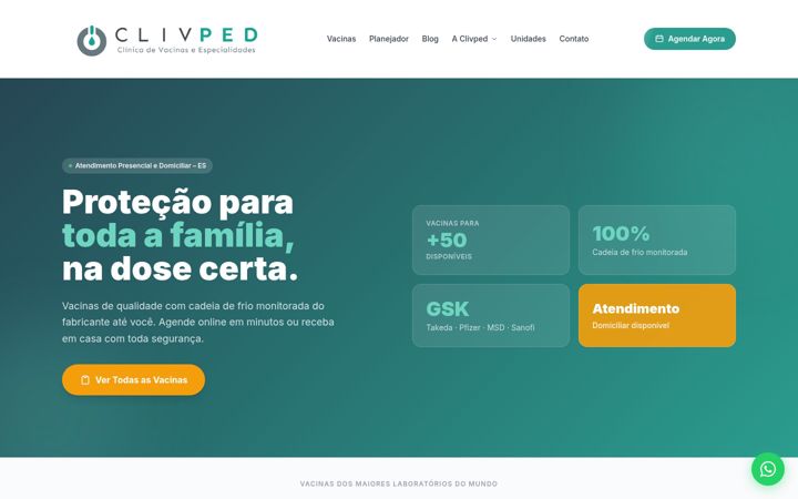 Captura de pantalla de clivped.com.br
