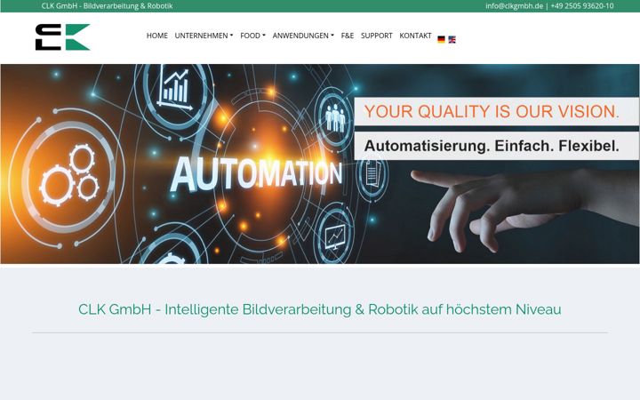 Screenshot of clkgmbh.de