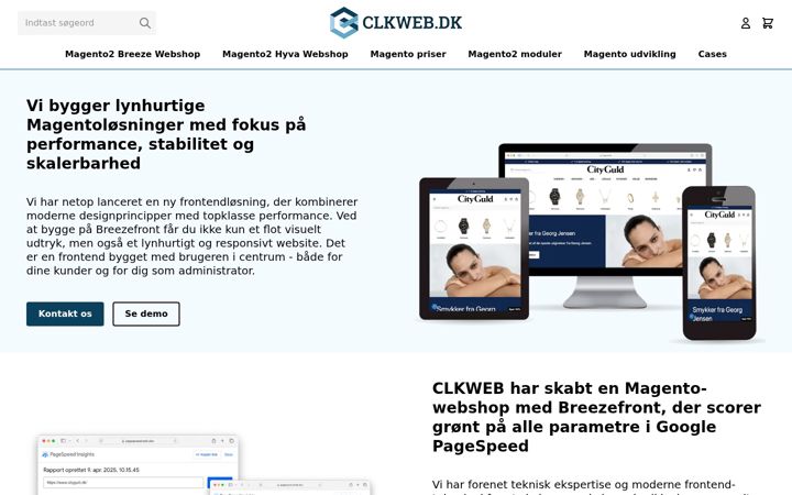 Screenshot of clkweb.dk