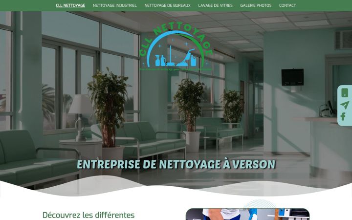 Screenshot of cllnettoyage.fr
