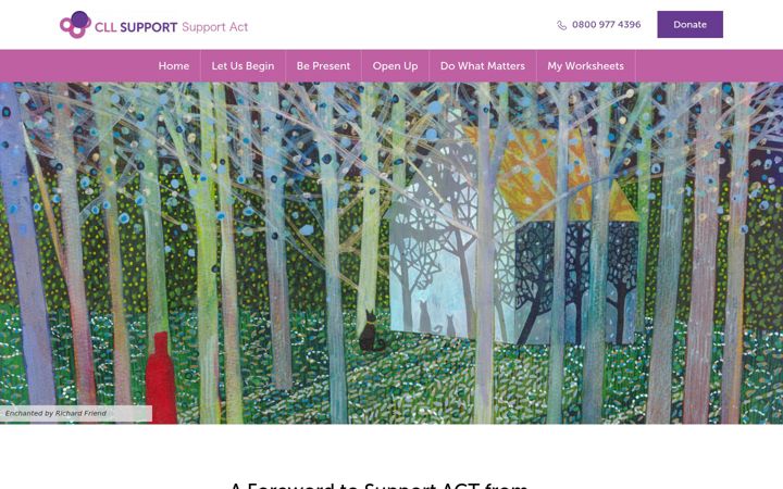Screenshot of cllsupport-act.org.uk