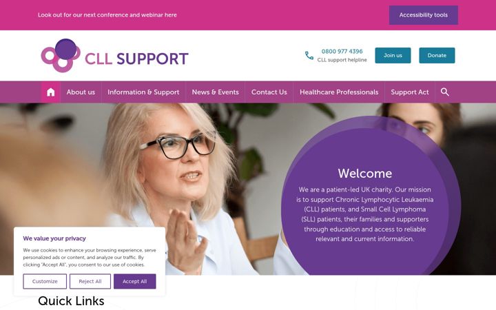 Zrzut ekranu cllsupport.org.uk