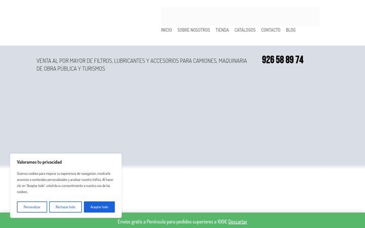 Screenshot of clmfilter.com