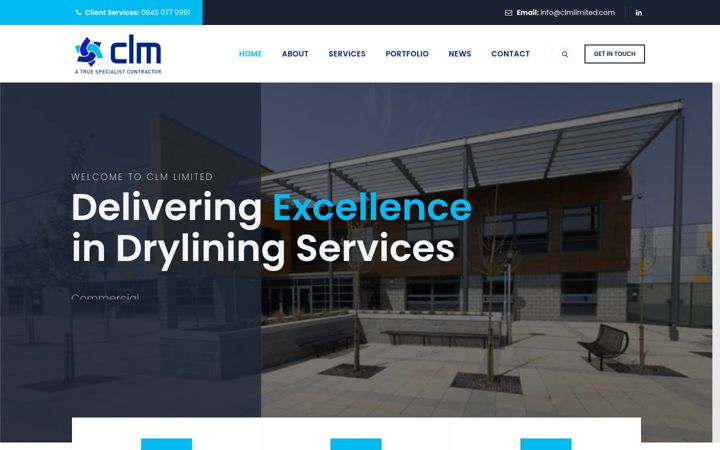 Screenshot of clmlimited.com