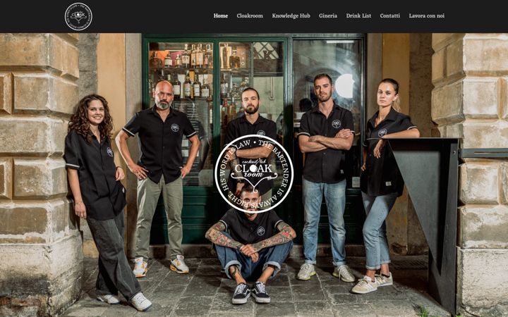 Screenshot of cloakroomcocktaillab.it