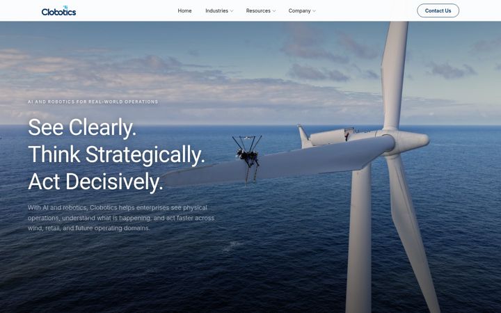 Screenshot of clobotics.com